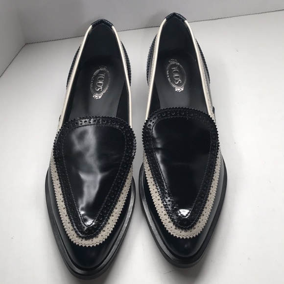 Tod’s women’s 3 tone leather loafers size 38 - Picture 8 of 8